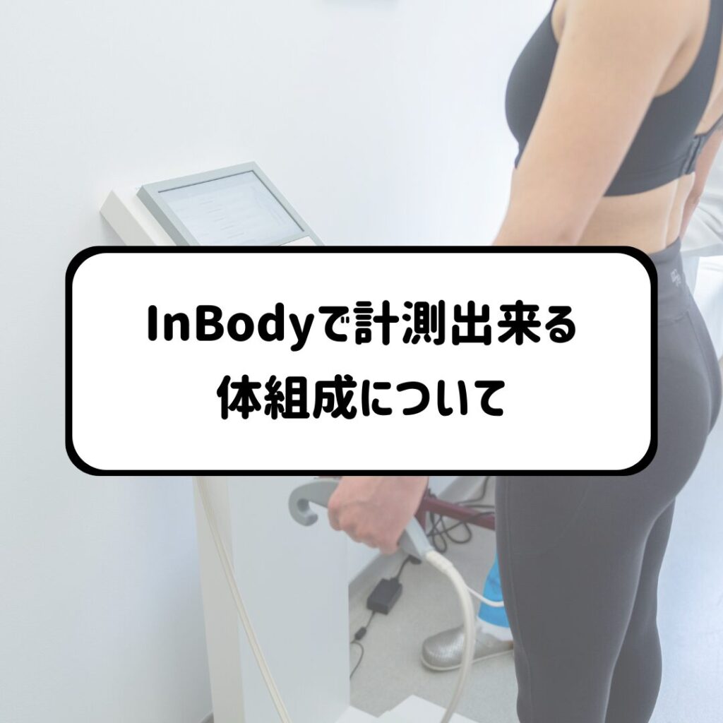 InBodyを使用した体組成について
